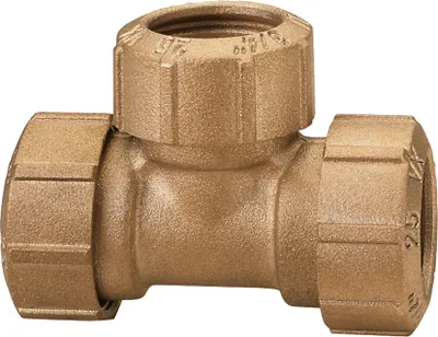 Produktbild von MS-T-Stück, 3 Verschr. für 25mm PE-Rohr