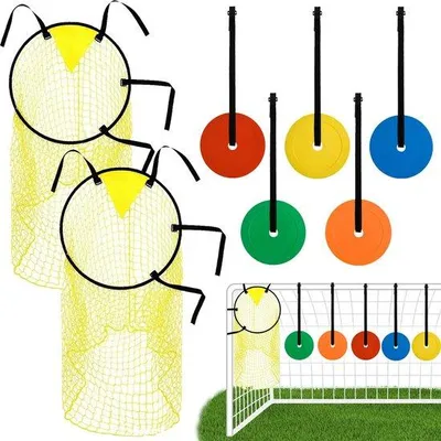 Produktbild von 8 Stück Fußballtornetz, zur Verbesserung der Schussgenauigkeit