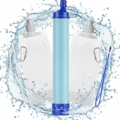 Produktbild von Tragbarer Survival Wasserfilter Strohhalm 1500L