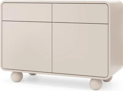 Produktbild von FURNLUX Anrichte Albion Beige 108cm / Hauptfarbe: Beige / Abmessungen: 108 x 75 x 39 cm