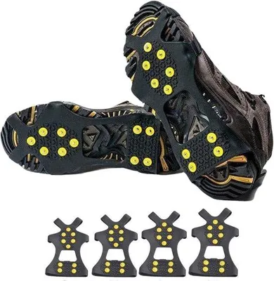 Produktbild von Famanu Anti-Rutsch-Spikes für Bergschuhe - Schwarz (Größe 40-47)