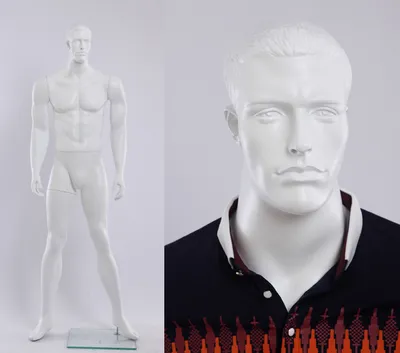 Obrázek produktu pro MA12-6 bílá v matném laku abstraktní figurína muže