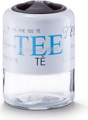 Produktbild von 1x Vorratsglas "Letters", 640ml Glas,  Glas, kleines Glas