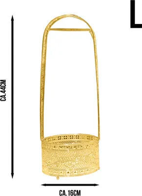 Obrázok produktu pre Luna - Kohlekorb - Gold L