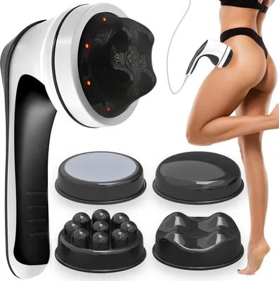 Produktbild von Vibrationsmassagegerät mit Infrarot Anti-Cellulite Massagegerät Vibration Straffung Rotation mit Aufsätzen Einsätze Massagepistole für Damen Retoo