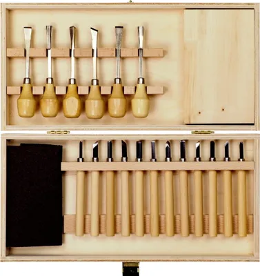 Immagine prodotto di Set da intaglio Pebaro in scatola di legno, 1979