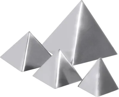 Produktbild von Pyramidenform, Form, Edelstahl, 0,02 - 0,4 Liter Inhalt wählbar : 5 x 5 cm Variante: 5 x 5 cm