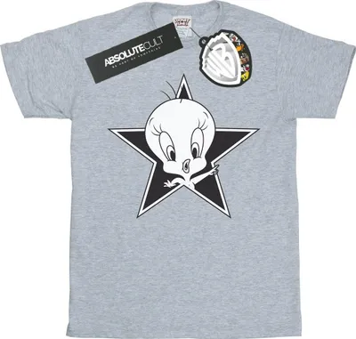 Immagine prodotto di Looney Tunes - Maglietta "Tweety Pie Mono Star" da uomo BI50211 (XL) (Grigio)