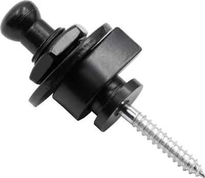 Produktbild von vhbw Security Lock Gurtknopf Pin für Gitarrengurt, Gurt für Gitarre, Konzertgitarre, Westerngitarre, Bass-, E-Gitarren, schwarz