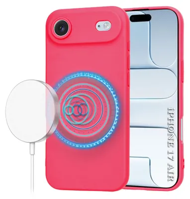 Produktbild von Techsuit – SoftFlex MagSafe-Hülle für iPhone 17 Air – heißrosa