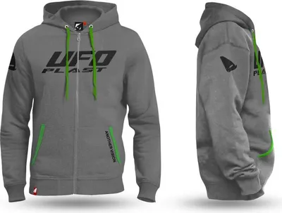 Imagen del producto de Sudadera con capucha gris, talla M, 100% algodón - Colección 2024