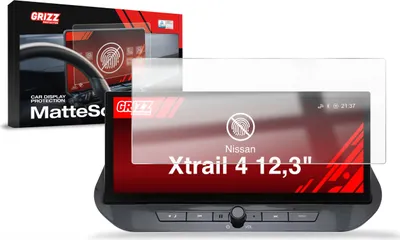 Produktbild von Matte Autodisplayfolie für Nissan Xtrail 4 12,3" (2021-2025), Grizz Protector