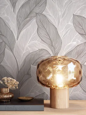 Produktbild von NEWROOM Tapete Milani Taupe Vliestapete - Tropisch Dschungel Palmen Germany