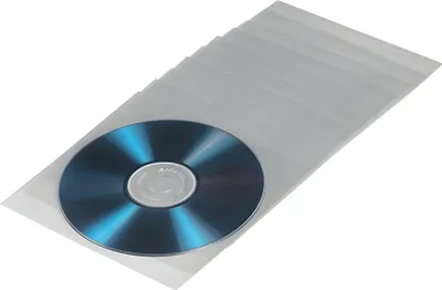 Image de hama Boîtier CD /DVD PP transparent ouvert en haut pour 1 CD/DVD 75 pochettes