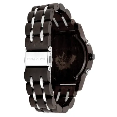 Produktbild von Edenhölzer Holzuhr Damen Holzarmband Chronograph St. Lucia