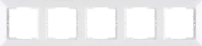 Produktbild von Mutlusan Candela 5-fach Rahmen horizontal weiss für 5 Module