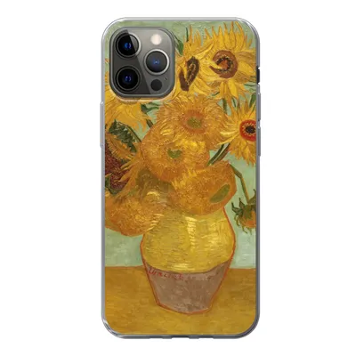 Produktbild von MuchoWow® Handyhülle Schutzhülle Hülle für iPhone 13 Pro Sonnenblumen - Vincent van Gogh Silikon Softcase Handy Hülle - Handy-Tasche