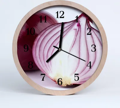Produktbild von Holzuhr 30fi cm wanduhr - Zwiebeln Küche
