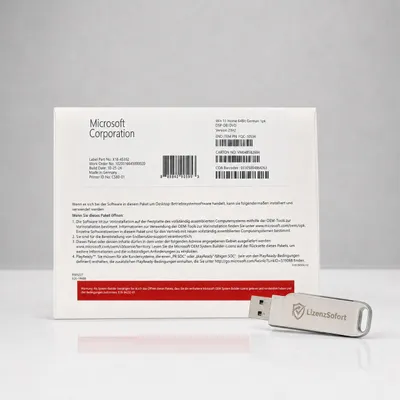 Produktbild von Microsoft Windows 11 Home 64-Bit Deutsch – OEM System-Builder DVD | Dauerlizenz 1 PC + 2in1-USB-Stick (Zugabe)
