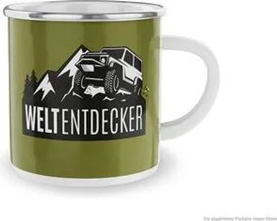 Produktbild von Emaille-Becher 'Weltentdecker'