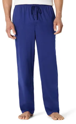 Produktbild von Amazon Essentials Herren Pyjamahose aus Baumwollstrick, Blau, S