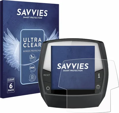 Produktbild von 6x Für Bosch Intuvia Active / Performance Line Schutzfolie Savvies Displayschutz Display Schutz Folie Klar Transparent
