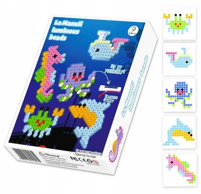 Produktbild von La Manuli Bügelperlen-Set Meerestiere