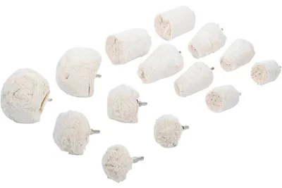 Image de Assortiment de Têtes de Polissage 6,3 mm - 14 pcs - Accessoires pour Finition et Polissage Précis - D-Work
