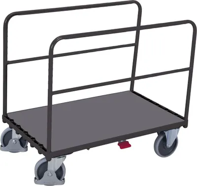 Produktbild von VARIOfit Seitenbügelwagen mit 2 Rohrbügeln 1075x640mm Anthrazitgrau RAL 7016