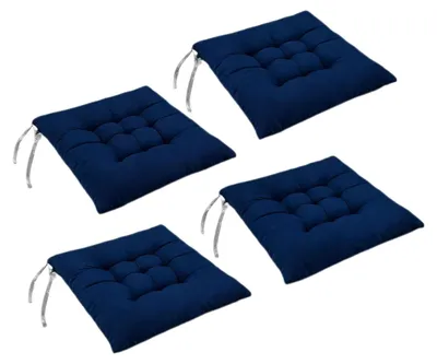 Imagen del producto de Juego de 4 cojines para sillas, lavables, ideales para exteriores