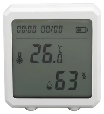 Produktbild von Temperatur-Feuchtigkeitsmonitor, Sprachsteuerung, WLAN-Sensor, Hygrometer mit App-Alarm für Heimgewächshäuser