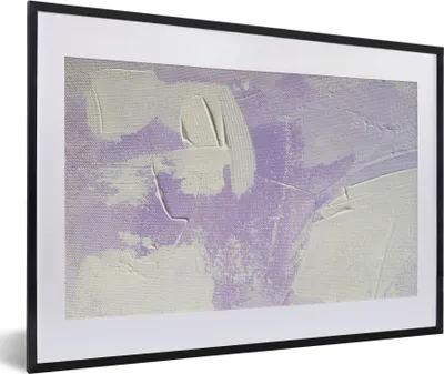 Produktbild von MuchoWow® Gerahmtes Poster Abstrakt - Malerei - Design 60x40 cm - Poster mit Schwarzem Bilderrahmen Wandposter Rahmen Foto Bilder - Schlafzimmer - Plakat in Rahmen - Drucken