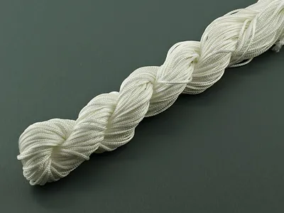 Produktbild von Vintageparts Nylonband geflochten 24 m Weiß 1 mm