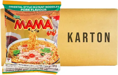 Produktbild von Mama Instantnudel Schwein Geschmack 30x60g