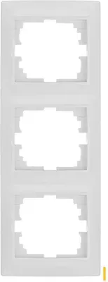 Produktbild von SOLERA 42948 Vertikaler Rahmen für 3 Elemente White 81X225X10MM S.Europa, Neutral