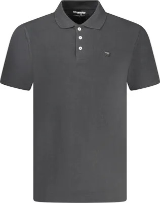 Produktbild von Herren Schwarz Kurzarm-Poloshirt mit Applikation und Logo