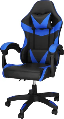 Produktbild von Springos® Bürostuhl Schreibtischstuhl mit Kopf- und Lendenkissen Armlehnen Drehstuhl Gamingstuhl Chefsessel Ergonomisch Gepolstert Höhenverstellbar