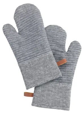 Obrázok produktu pre Rukavice do rúry WENKO Mod. Ada Stripes sivé, silikónové prúžky pre bezpečné uchopenie