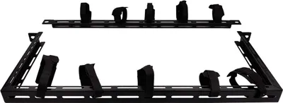 Image de Lanview 1/2U 19" CABLE ORGANIZER PANEL WITH 10PCS VELCRO (RAO220BL)