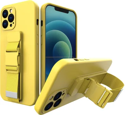 Produktbild von Hurtel Rope case, Armbandbehälter, Apple, iPhone 13 mini, 13,7 cm (5.4"), Gelb
