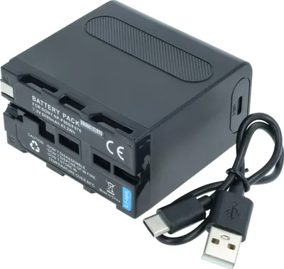 Produktbild von vhbw Akku kompatibel mit Sony PLM-A55 Glasstron, PLM-A35 Glasstron, TRV56E, UPX-2000 Printer Kamera (6000 mAh, 7,4 V, Li-Ion)