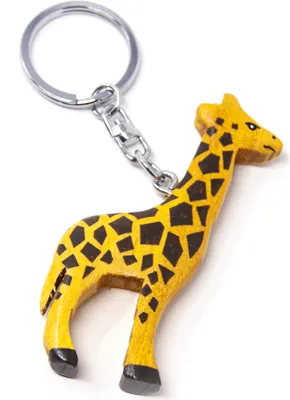Produktbild von Schlüsselanhänger aus Holz - Giraffe