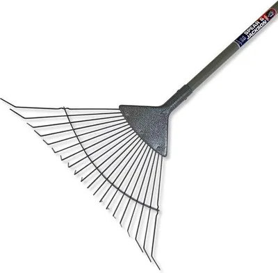 Produktbild von Famanu Gartenrechen Kohlenstoffstahl - Ergonomischer Griff, langlebig