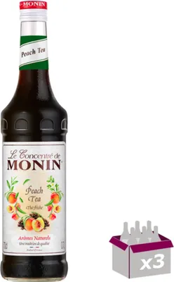 Image de Lot de 3 Sirop Monin - Thé pêche - 70cL