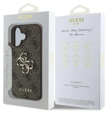 Obrázok produktu pre GUESS 3666339327569, Ochranný obal, Apple, Apple iPhone 16, 16 cm (6.3"), Hnedá
