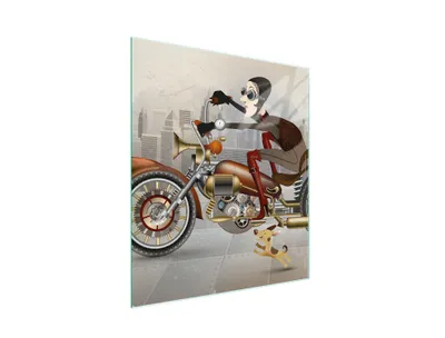 Immagine prodotto di Tagliere in vetro 45x52 moto