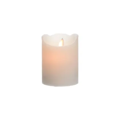 Image de Bougie Led Blanche Lumineo Flamme Vacillante Réaliste Et Sécurisée - Lumineo