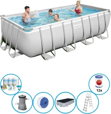 Zdjęcie produktu dla Bestway - Pool Power Steel - Zestaw basenowy - 488x244x122 cm