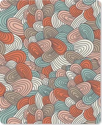 Produktbild von MuchoWow® Mauspad Mousepad Boho - Muster - Linienkunst - Abstrakt 30x40 cm - Mousepads - Maus Mat - Pad - Mausunterlage - Mausmatten