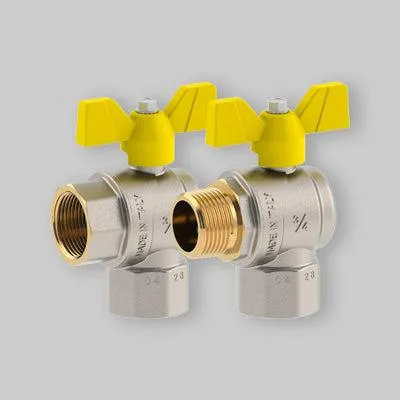 Productafbeelding van Gasafsluitklep met kogelafsluiter, aluminium vlinderklep, FIV 1"M/V - DN25
